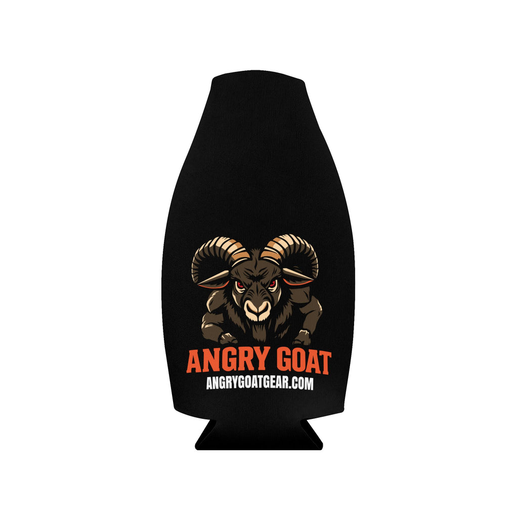 Angry Goat Zip-Up Bottle Cooler Sleeve — Neoprene Can/Bottle Cooler with Zipper
