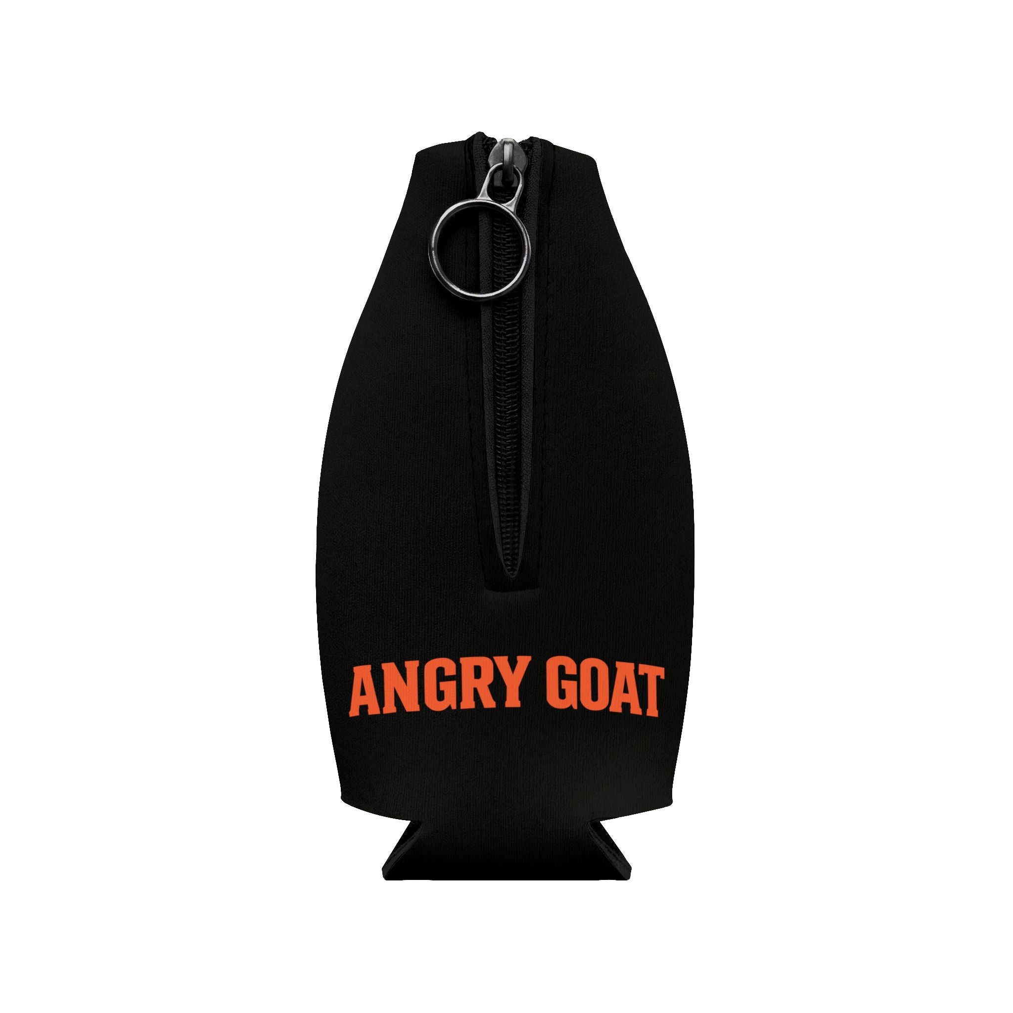 Angry Goat Zip-Up Bottle Cooler Sleeve — Neoprene Can/Bottle Cooler with Zipper